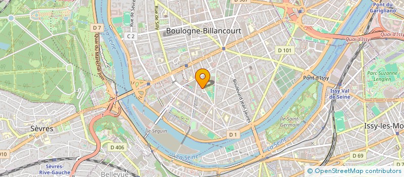 localisation de l'entreprise EVOLUFILM à BOULOGNE-BILLANCOURT