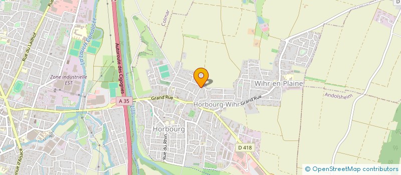 localisation de l'entreprise EVOLUGEST  HORBOURG-WIHR