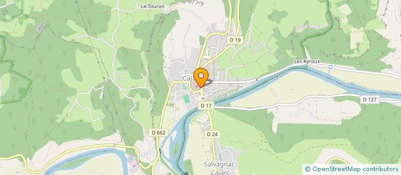 localisation de l'entreprise EVOLUGOUT  CAJARC