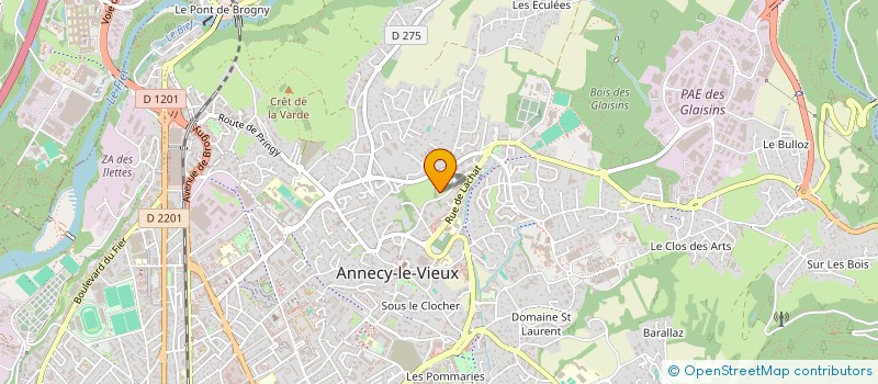 localisation de l'entreprise EVOLUIM à ANNECY