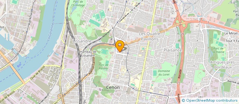 localisation de l'entreprise EVOLUINE  CENON