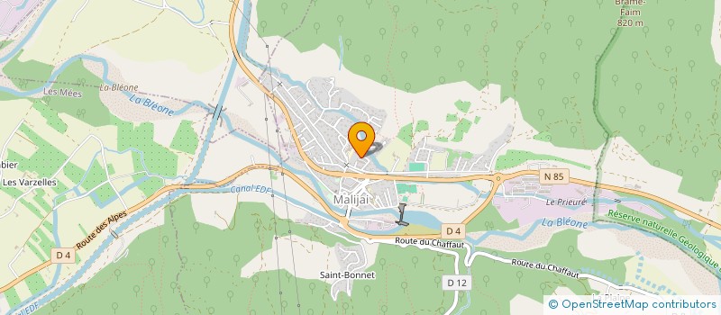 localisation de l'entreprise EVOLUO INVEST à MALIJAI
