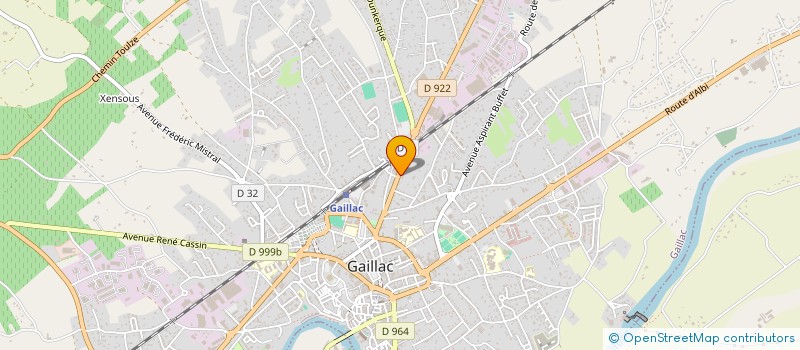 localisation de l'entreprise EVOLUONS - LES ATELIERS DU SOI  GAILLAC