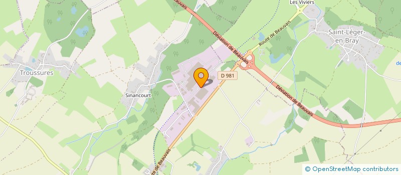 localisation de l'entreprise EVOLUPHARM  AUNEUIL