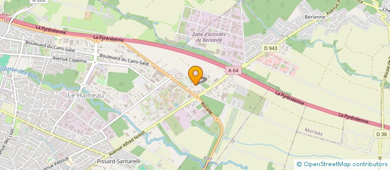 localisation de l'entreprise EVOLUTEC INGENIERIE à PAU