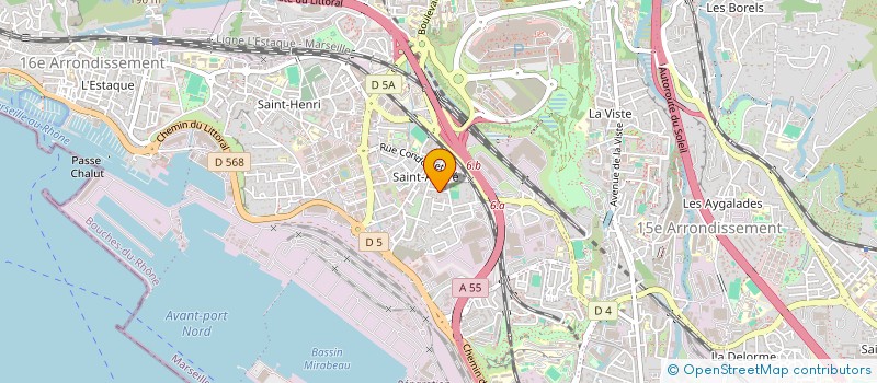 localisation de l'entreprise EVOLUTECH à MARSEILLE