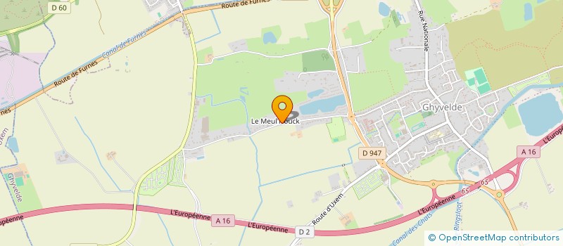 localisation de l'entreprise EVOLUTIF  GHYVELDE