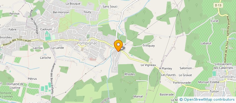 localisation de l'entreprise EVOLUTION 3000 SCI  POMPIGNAC