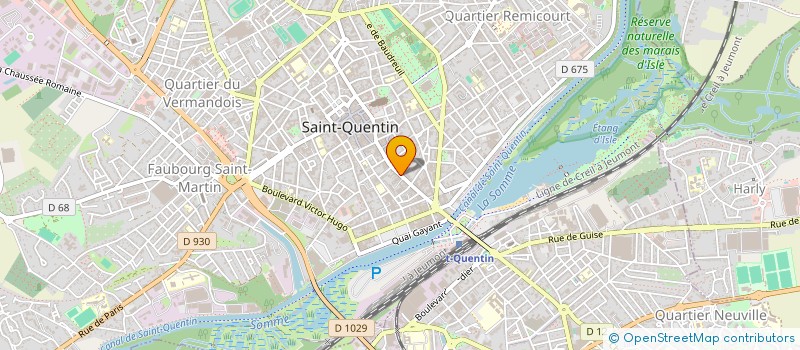 localisation de l'entreprise EVOLUTION à SAINT-QUENTIN