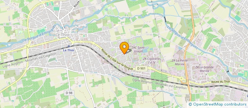 localisation de l'entreprise EVOLUTION  LE THOR