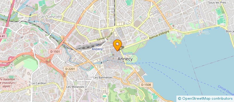 localisation de l'entreprise EVOLUTION à ANNECY