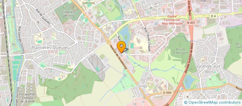 localisation de l'entreprise EVOLUTION  METZ