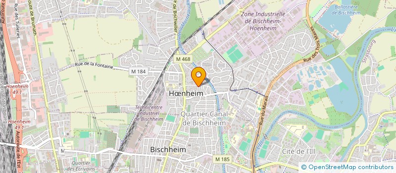 localisation de l'entreprise EVOLUTION  HNHEIM