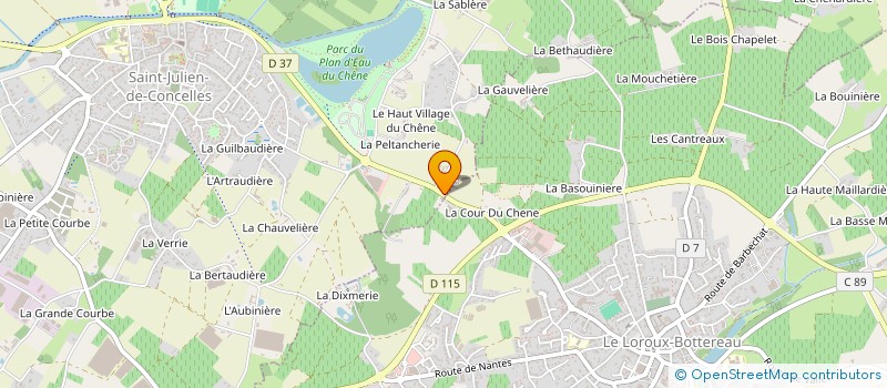 localisation de l'entreprise EVOLUTION à SAINT-JULIEN-DE-CONCELLES