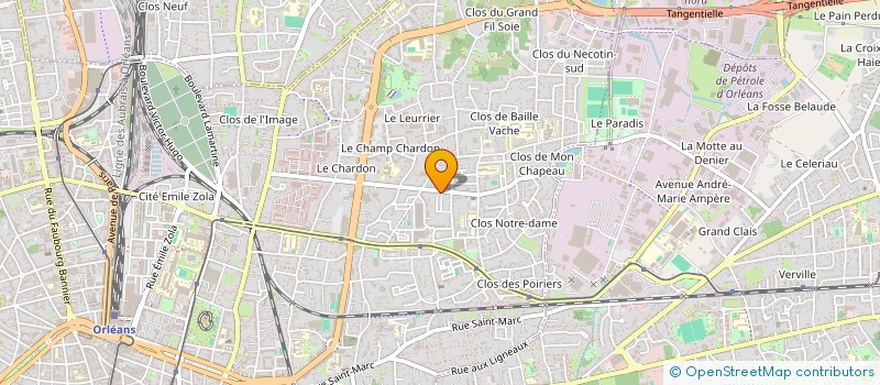 localisation de l'entreprise EVOLUTION à ORLEANS