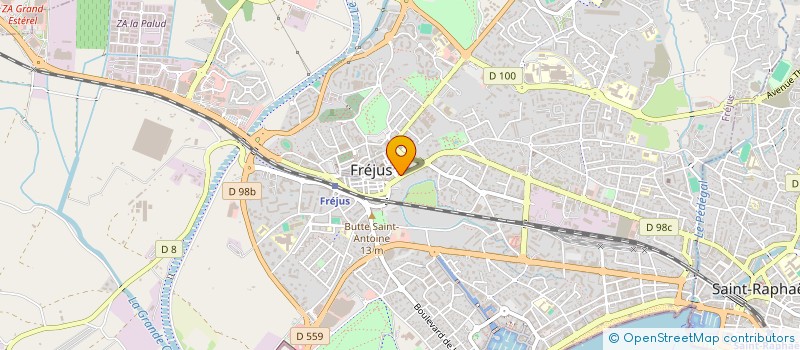 localisation de l'entreprise EVOLUTION à FREJUS