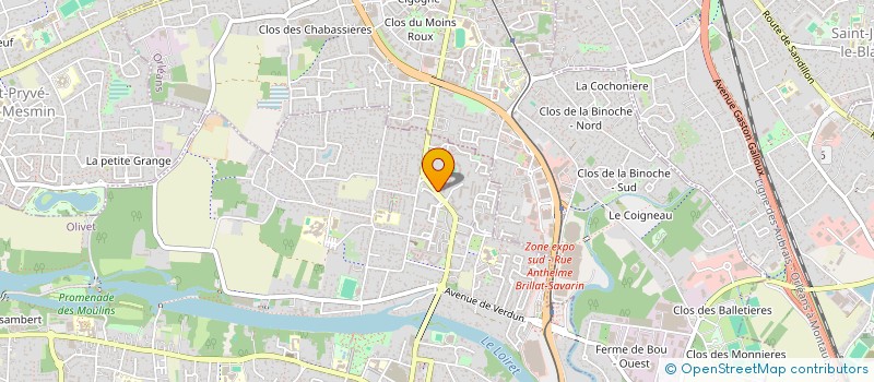 localisation de l'entreprise EVOLUTION à OLIVET
