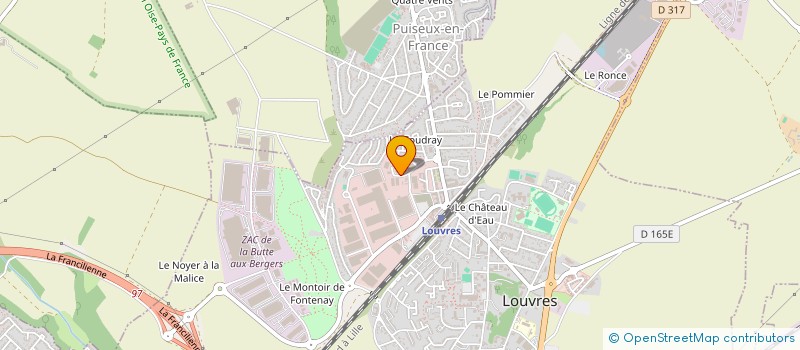 localisation de l'entreprise EVOLUTION  LOUVRES