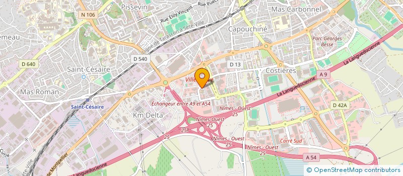 localisation de l'entreprise EVOLUTION à NIMES