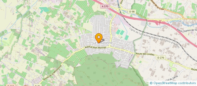 localisation de l'entreprise EVOLUTION  LA CRAU