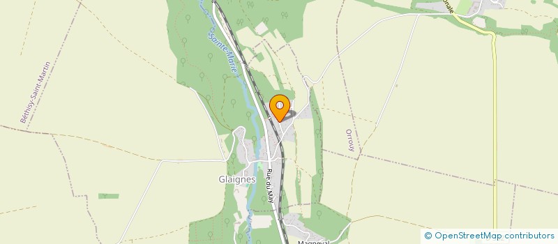 localisation de l'entreprise EVOLUTION  GLAIGNES