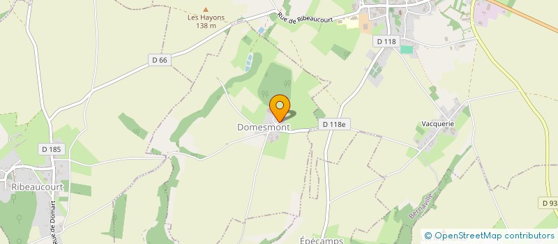 localisation de l'entreprise EVOLUTION AMENAGEMENT BUREAU  DOMESMONT