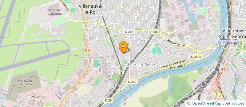 localisation de l'entreprise EVOLUTION ASCENSEURS  ABLON-SUR-SEINE