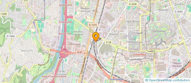 localisation de l'entreprise EVOLUTION AUTO à GRENOBLE