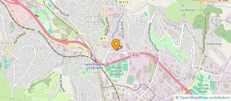 localisation de l'entreprise EVOLUTION AUTOS  SAINT-PRIEST-EN-JAREZ