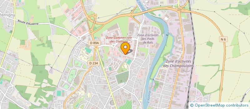 localisation de l'entreprise EVOLUTION BIKE à AUXERRE