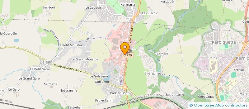 localisation de l'entreprise EVOLUTION C  PLESCOP