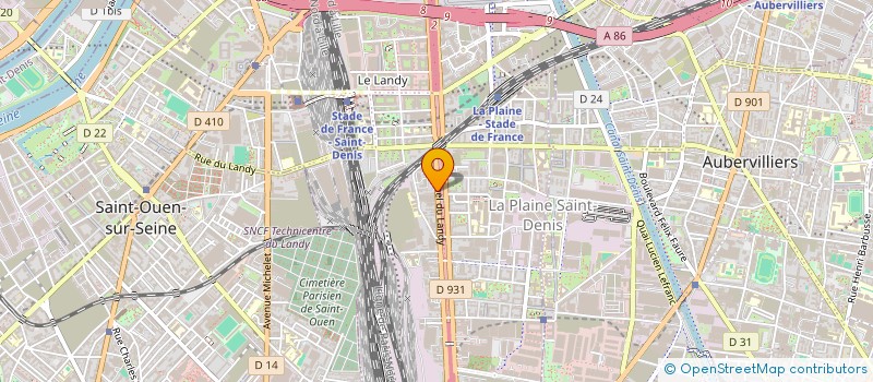 localisation de l'entreprise EVOLUTION CARRELAGES à SAINT-DENIS