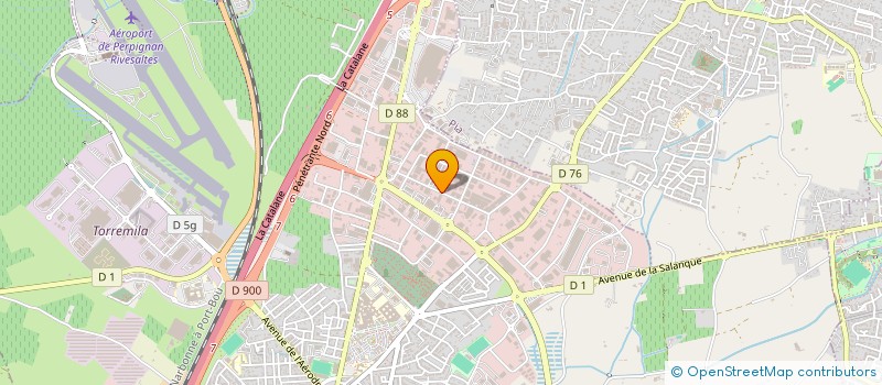 localisation de l'entreprise EVOLUTION CARROSSERIE  PERPIGNAN