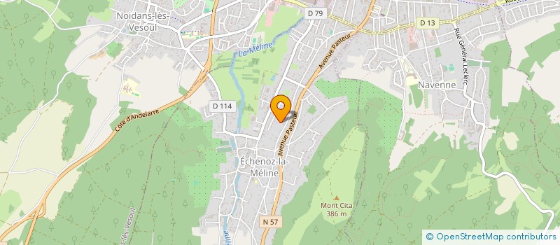 localisation de l'entreprise EVOLUTION CENTER  PUSEY