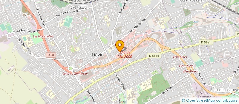 localisation de l'entreprise EVOLUTION CONVOYEURS ULTRA PROPRES à LIEVIN