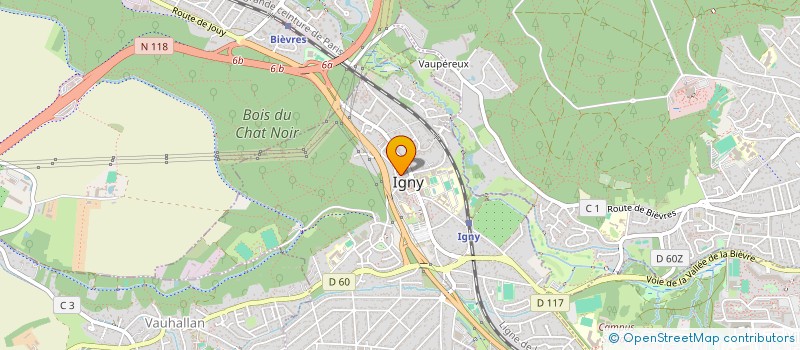 localisation de l'entreprise EVOLUTION ENERGETIQUE à IGNY
