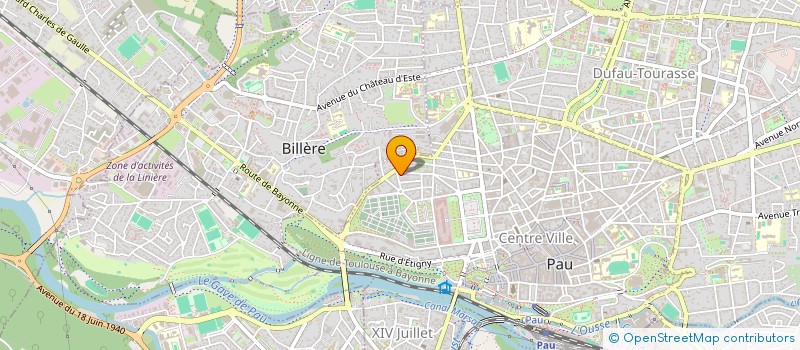 localisation de l'entreprise EVOLUTION ET RECHERCHE DE L'ETRE à PAU