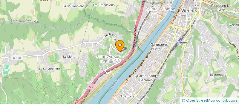 localisation de l'entreprise EVOLUTION F2  SAINT-CYR-SUR-LE-RHONE