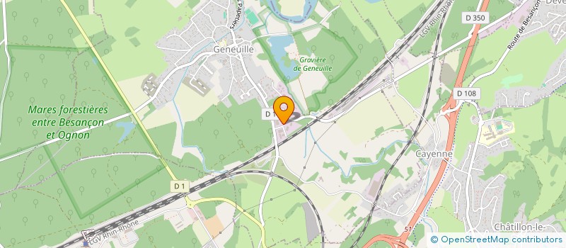 localisation de l'entreprise EVOLUTION FENETRES  GENEUILLE