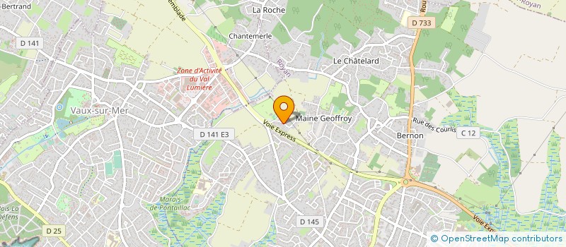 localisation de l'entreprise EVOLUTION FRANCE  ROYAN