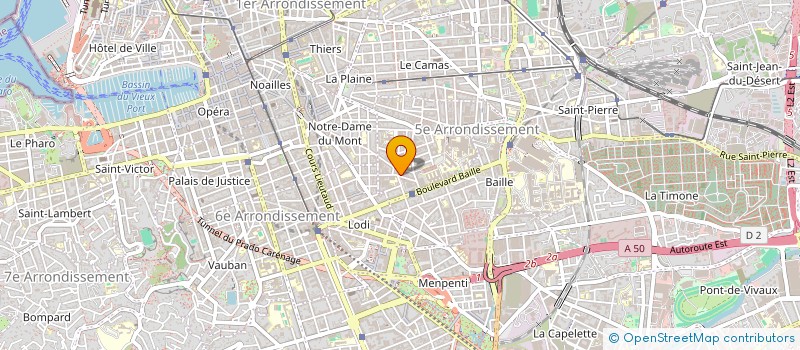 localisation de l'entreprise EVOLUTION HABITAT à MARSEILLE