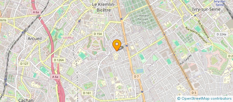localisation de l'entreprise EVOLUTION I à VILLEJUIF