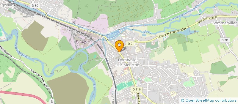 localisation de l'entreprise EVOLUTION IMMO  DOMBASLE-SUR-MEURTHE