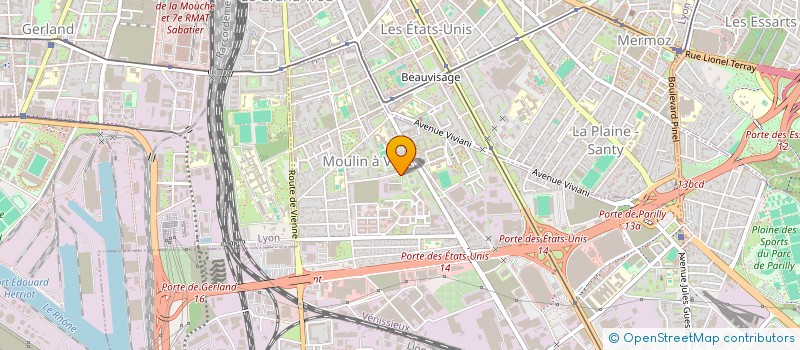 localisation de l'entreprise EVOLUTION IMMOBILIERE  VENISSIEUX