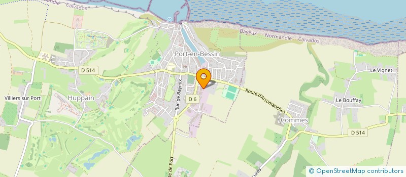 localisation de l'entreprise EVOLUTION MARINE  PORT-EN-BESSIN-HUPPAIN