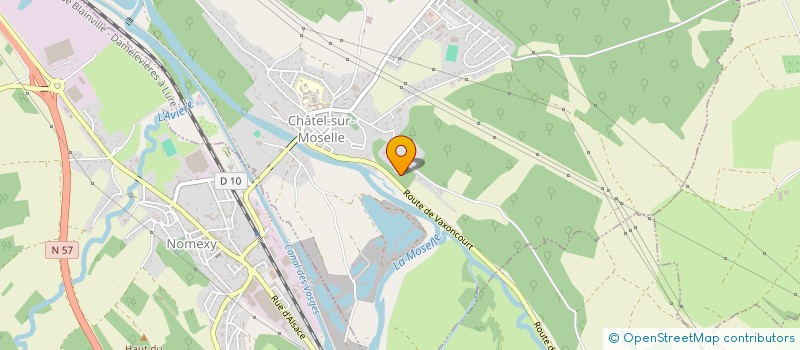 localisation de l'entreprise EVOLUTION MCL  CHATEL-SUR-MOSELLE