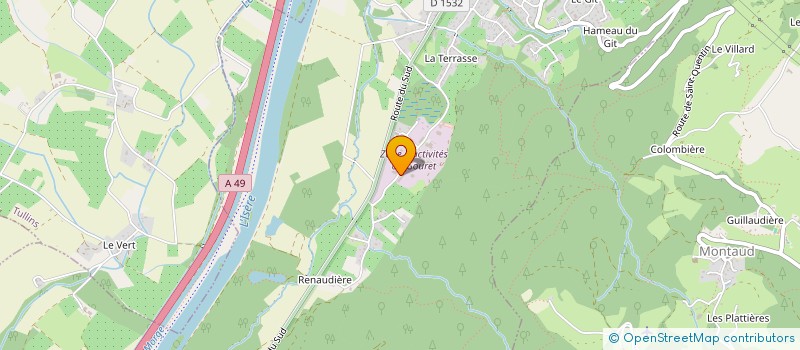 localisation de l'entreprise EVOLUTION MONTAGE  SAINT-QUENTIN-SUR-ISERE