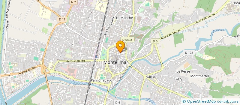 localisation de l'entreprise EVOLUTION PC 2  MONTELIMAR