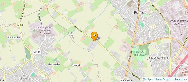 localisation de l'entreprise EVOLUTION PE  RONCQ