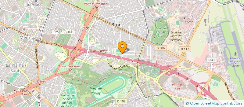 localisation de l'entreprise EVOLUTION PLUS  BRON